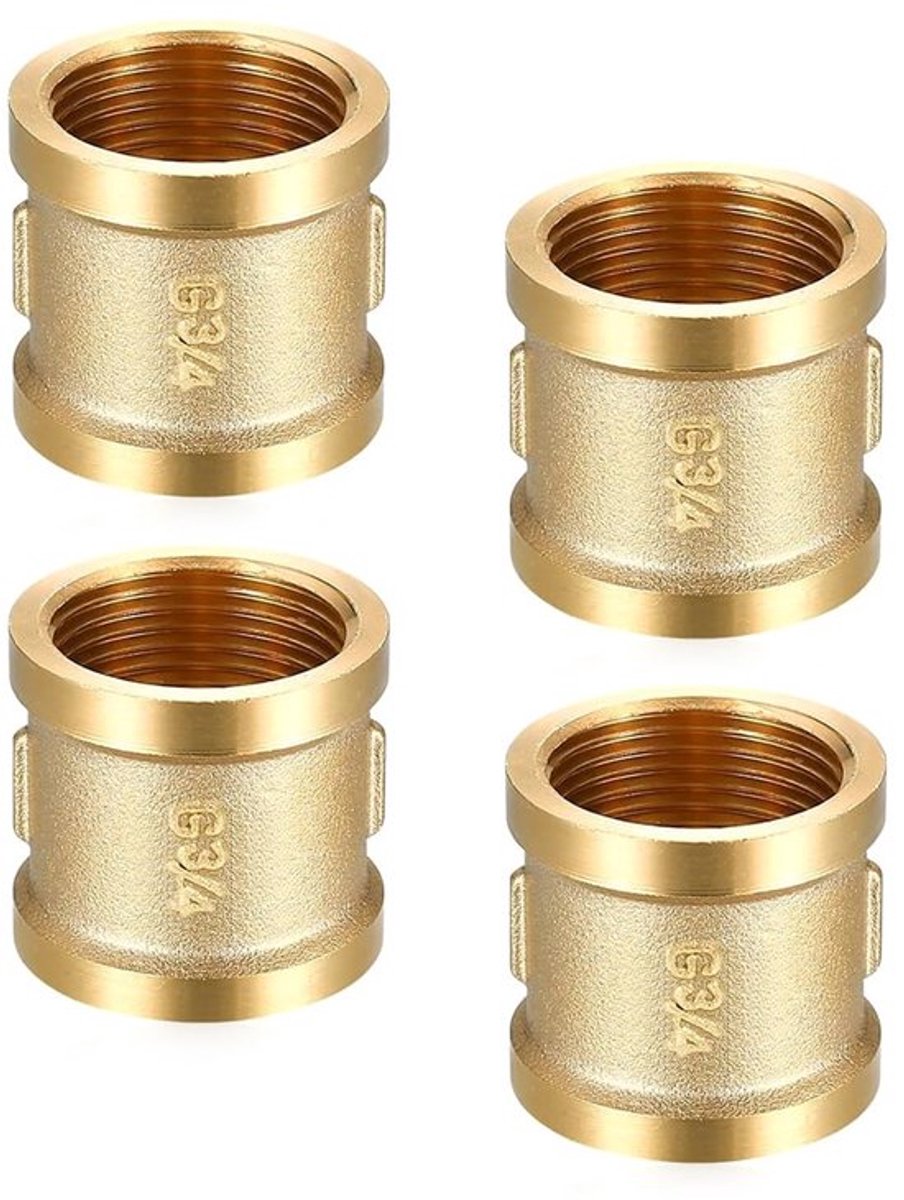 Verbindingnippel 3/4 Inch - Koppeling Tuinslang - Koppeling Aanhanger - Koppeling - Koppeling Fietskar - Robuust Messing