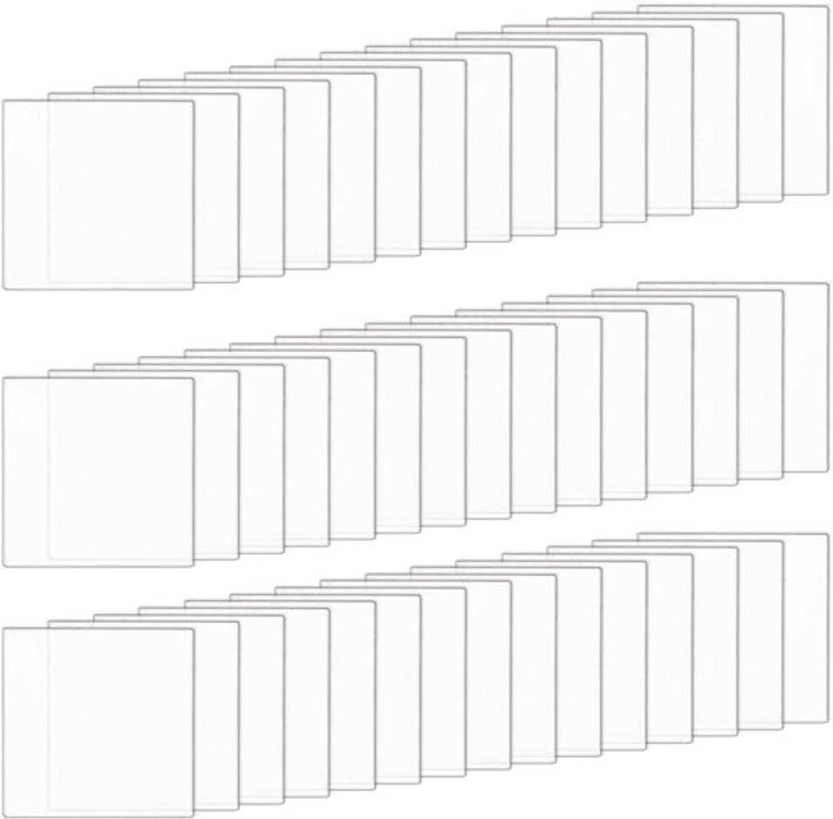 Set van 50 Doorzichtige Miniatuurbases - 25 x 25 mm - Vierkante Acryl Displaybases - Miniaturen Wargaming Boardgaming - Transparant - 2 mm Dik