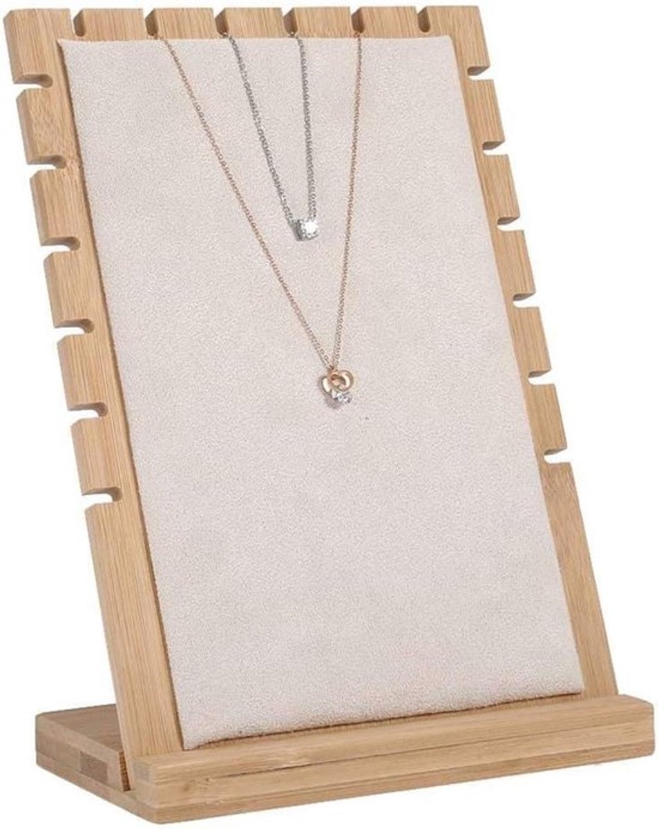 Houten Sieraden Display Frame voor Halskettingen, Armbanden en Hangers - Carnelian Design - Sieradenpresentatie en -opslag-Oplossing.