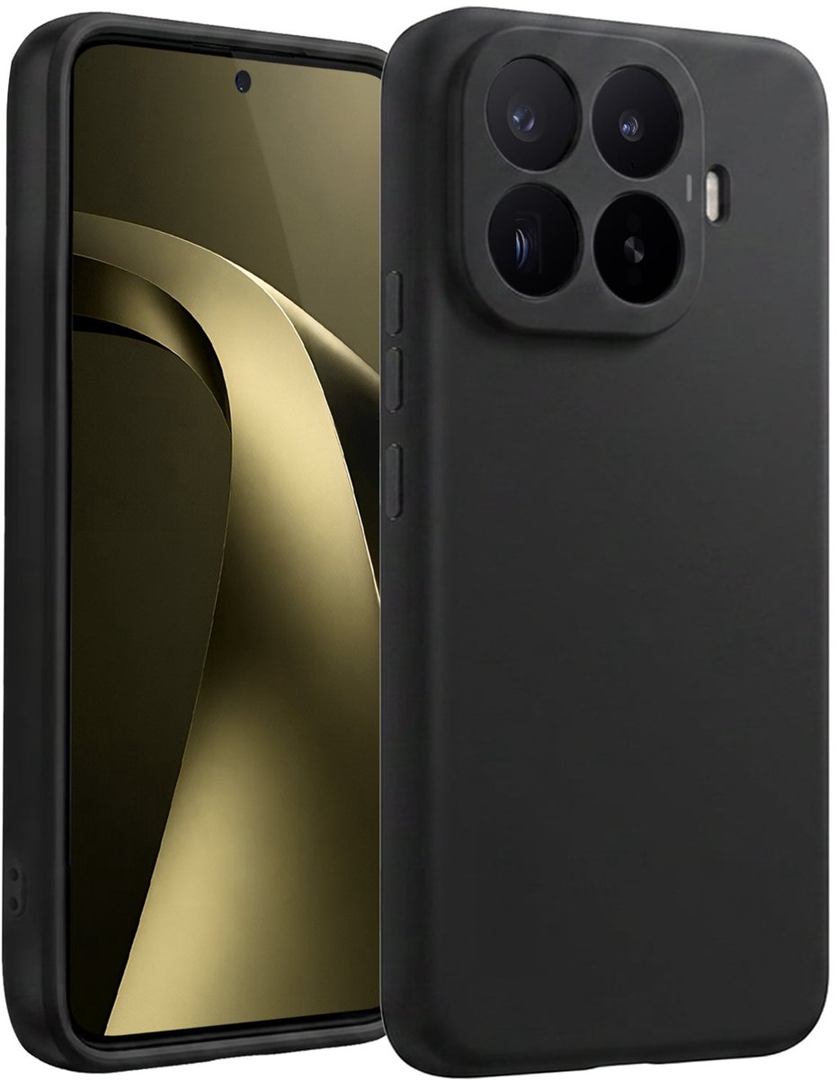 Hoesje - Geschikt voor Xiaomi 17T - Sterk & Shockproof - Hoes Cover - Siliconen Case - Telefoonhoesjes - Zwart