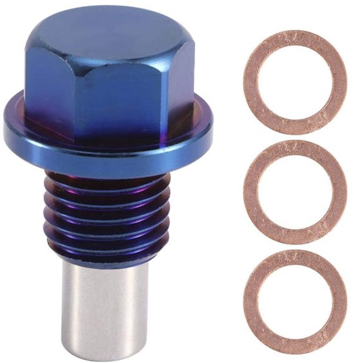 Olieafvoerplug Magnetisch - Aluminium Legering - Universele Montage - Voor Meeste Auto's - M12x1.5 - Duurzaam en Antiwear - Olieplug