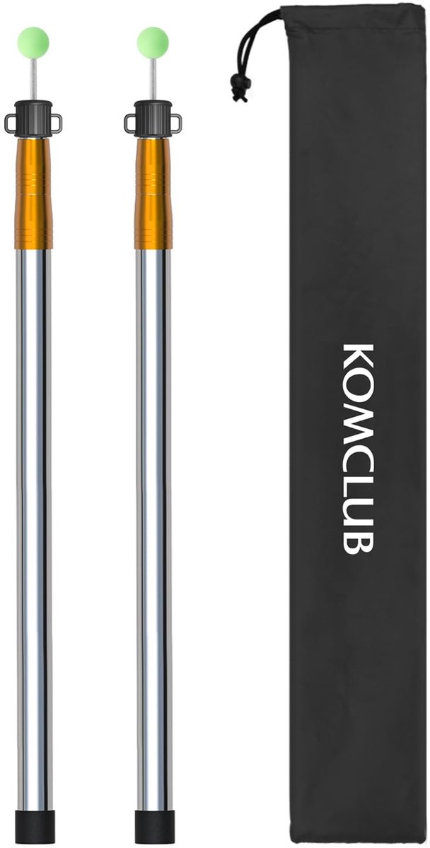 SnelShoppen - Telescopische Tentstok 220 cm - Set van 2 - Roestvrij Staal Tarpstangen voor Outdoor Kamperen, Wandelen, Tuin en Feest
