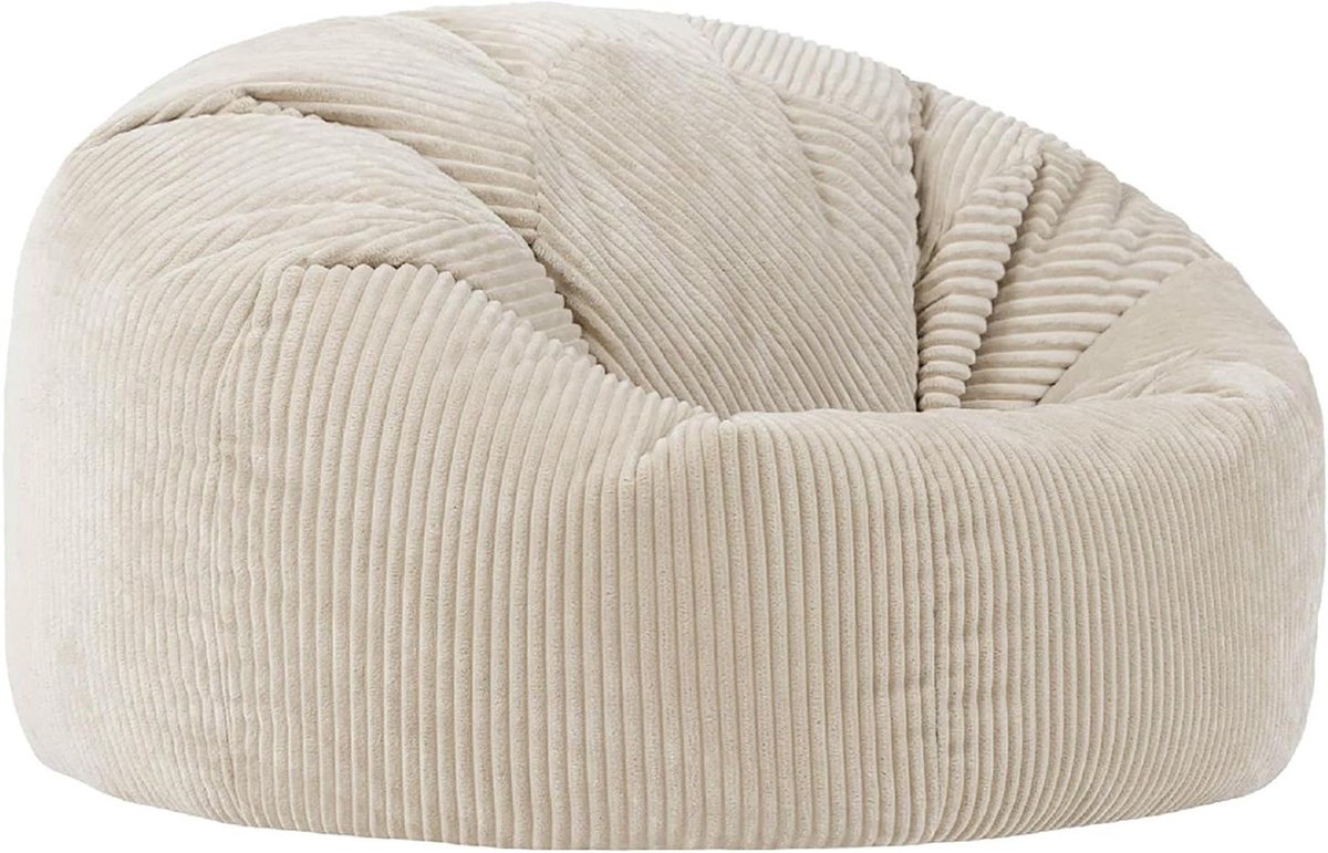 Zitzak XXL - Zitmeubel - Ontspannen Zitten - Verstelbare Vorm - 92 cm Diep - Beige