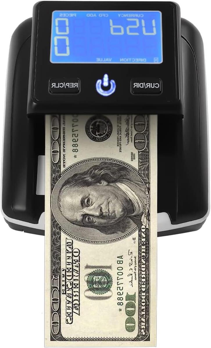 Geld Telmachine - Bankbiljet Tester - Geld Verwerken - Automatische Detectie - Compact Formaat - Zwart