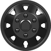 4-Delige Wieldoppenset 16-inch Zwart voor Auto