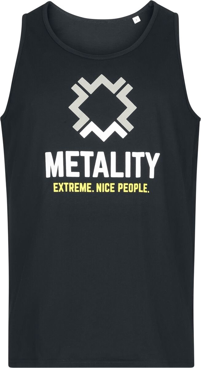 Metality Herren-Tank Top Dames Top - zwart - XL