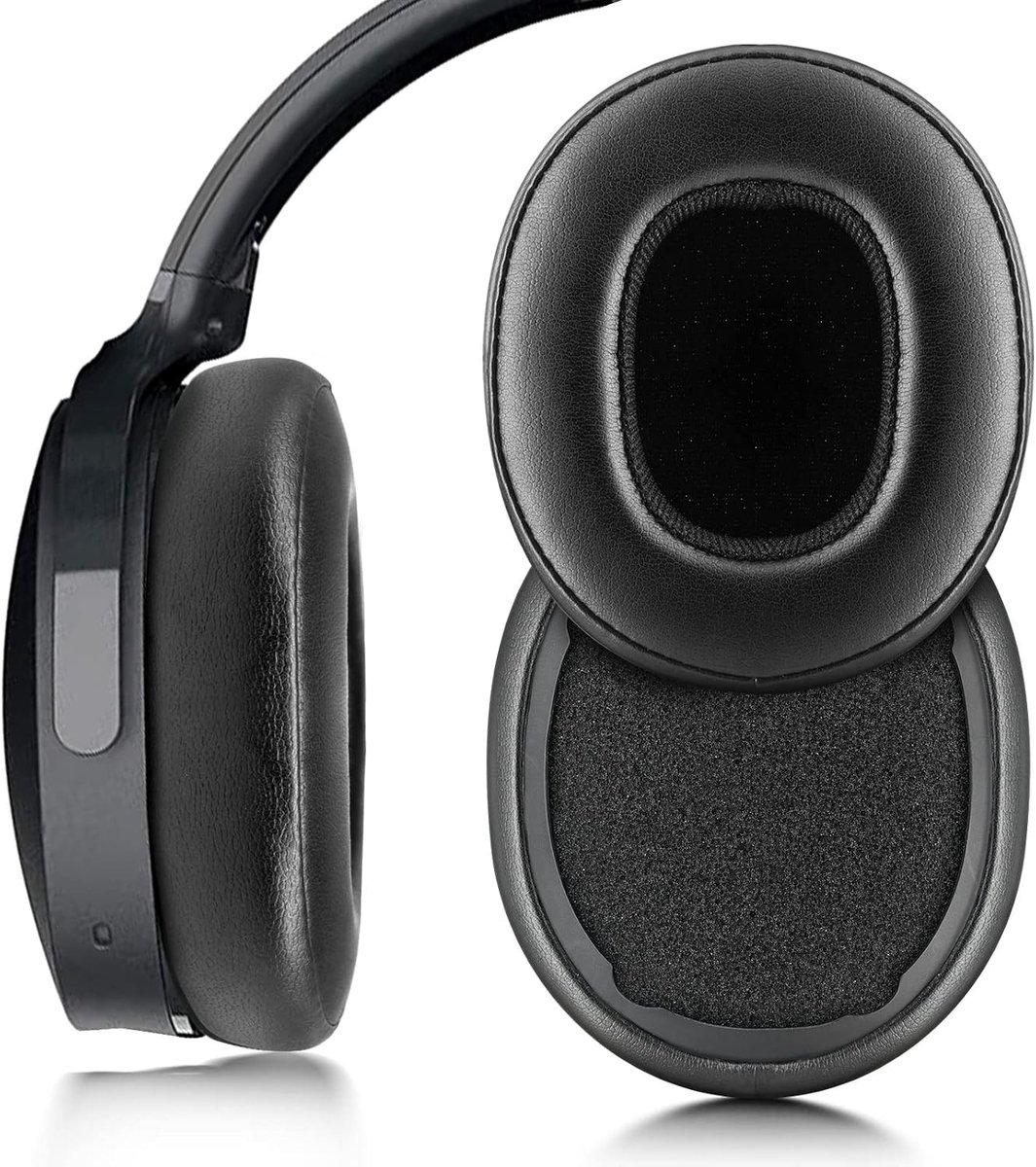 Vervangende oorkussens voor draadloze hoofdtelefoons - Comfortabele ear pads, Earcups en Reparatieonderdelen (Zwart)