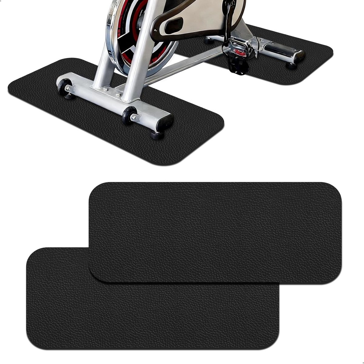 Beschermmat voor Thuis Fitnessapparatuur - Antislip Loopband, Fiets en Krachttraining Mat - Duurzaam en Waterdicht PVC voor Optimale Grip