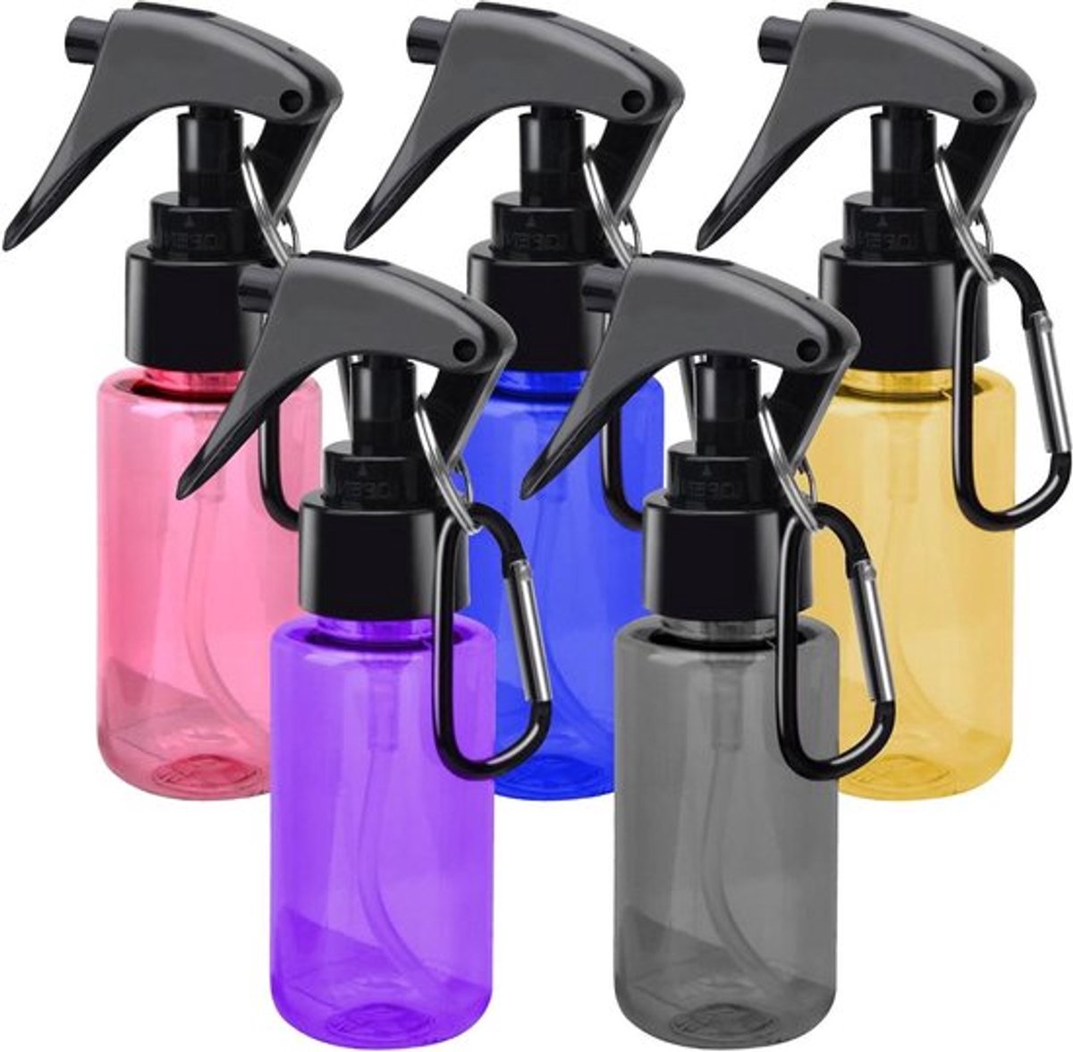 Spuitflessen - 5 stuks - 60 ml - verstuiver - mini spuitfles voor haarverzorging en reiniging
