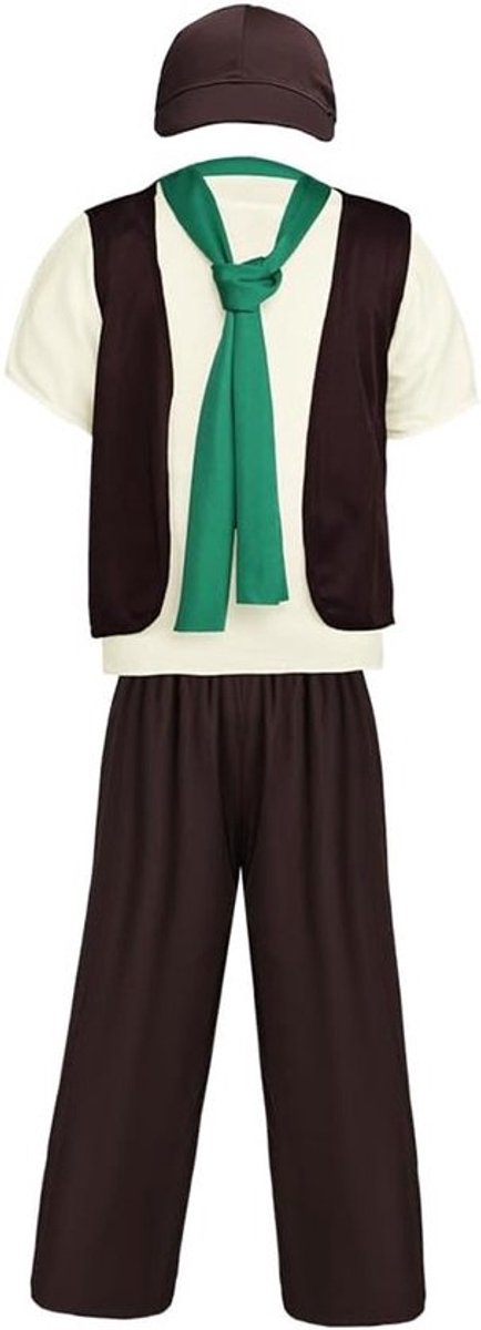 Middeleeuws Boerenkostuum Voor Kinderen, 5-Delige Set Met Hoed En Sjaal, Perfect Voor Carnaval En Cosplay Van Arme Jongens