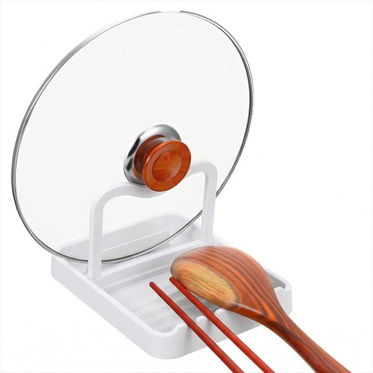 Praktische Organizer voor Pannen- en Lepelhouders - Vouwbare Stand voor Deksel en Keukenaccessoires