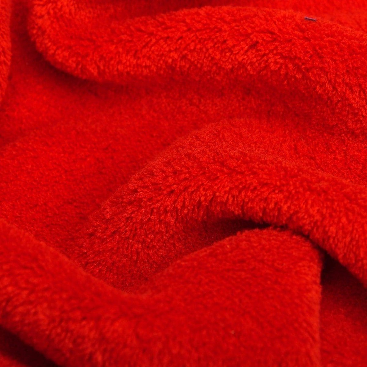 SnelShoppen - Snug Rug Deluxe knuffeldeken met mouwen voor volwassenen, vliesdeken van coral fleece, rood, 214 x 152 cm, ideaal voor thuis, feest, en