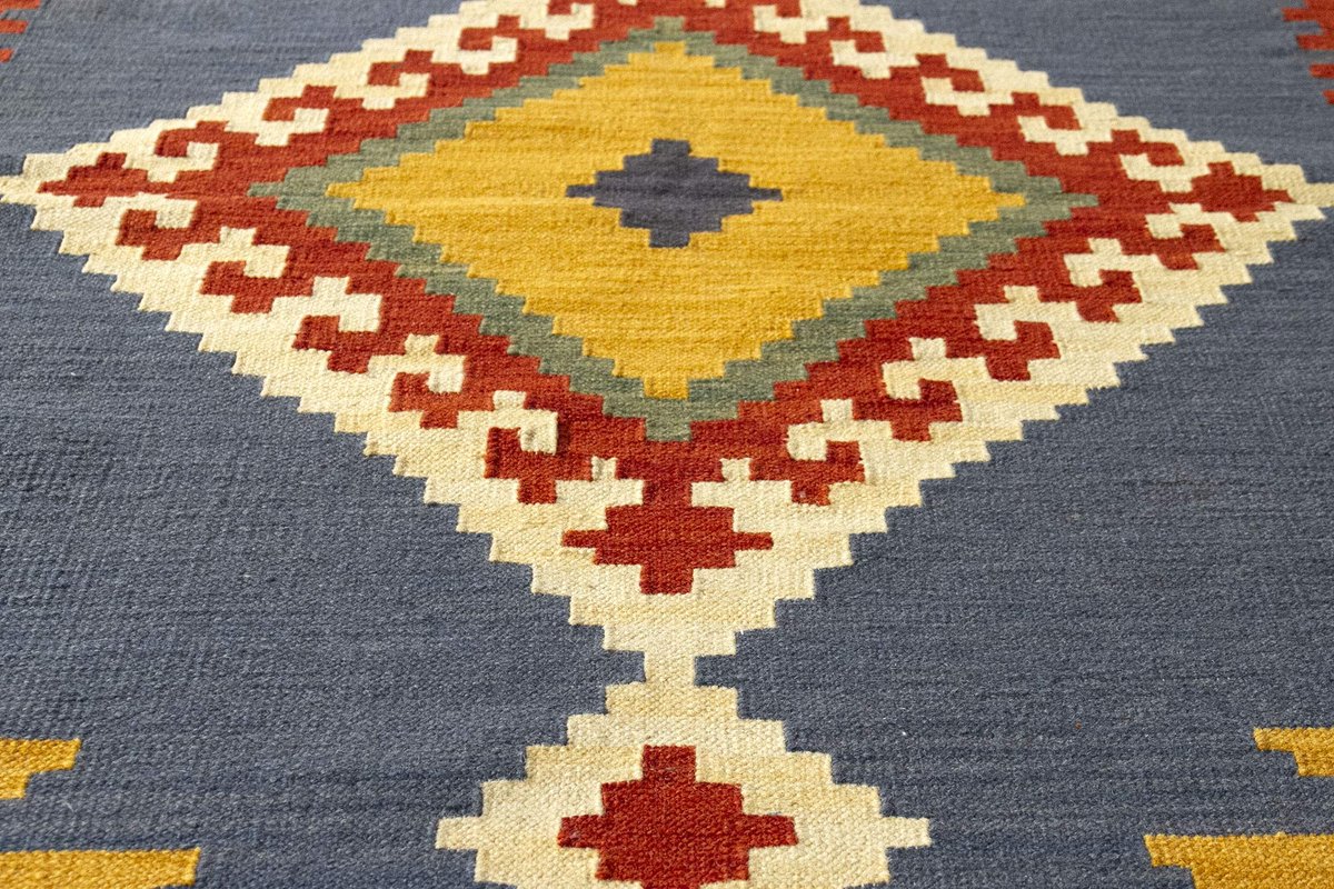 SnelShoppen - Handgeweven Kilim Tapijt Lori - Modern Design - 100% Wol - 230 x 160 cm - Perfect voor Hal, Woonkamer, Slaapkamer en Entree