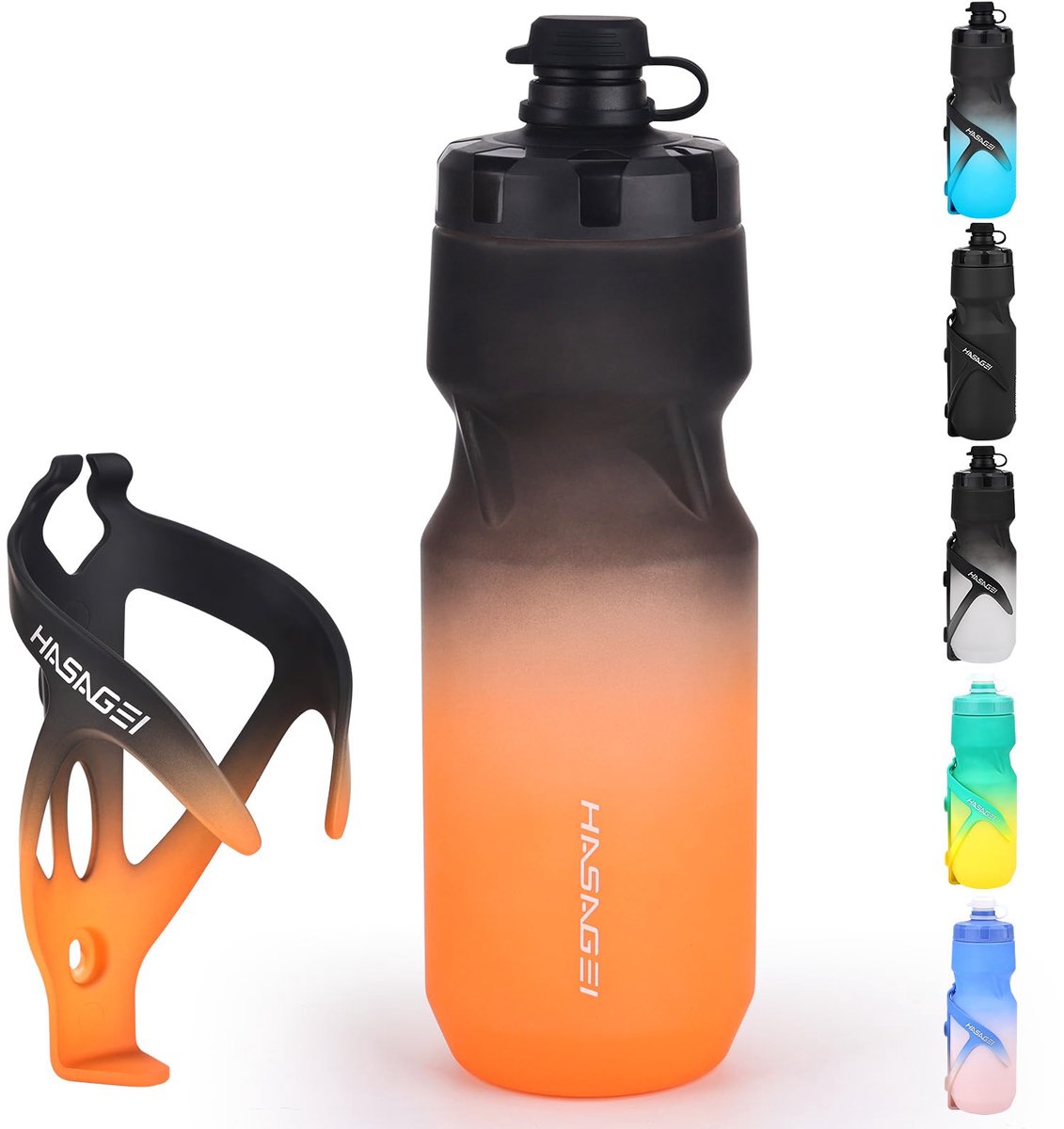 SnelShoppen - Fietsbidonhouder met 680 ml Fles, Duurzaam Lekvrij Antislip Ontwerp, Lichtgewicht en Universele Pasvorm voor Mountainbike en Racefietsen