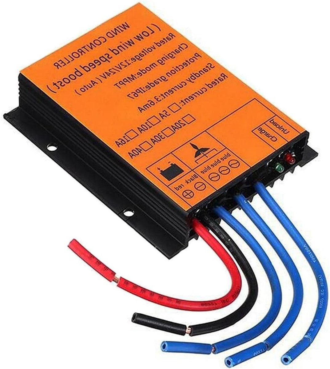 Laadcontroller - Windturbine Regelaar - Batterijen Opladen - MPPT Technologie - 3000W - Zilver