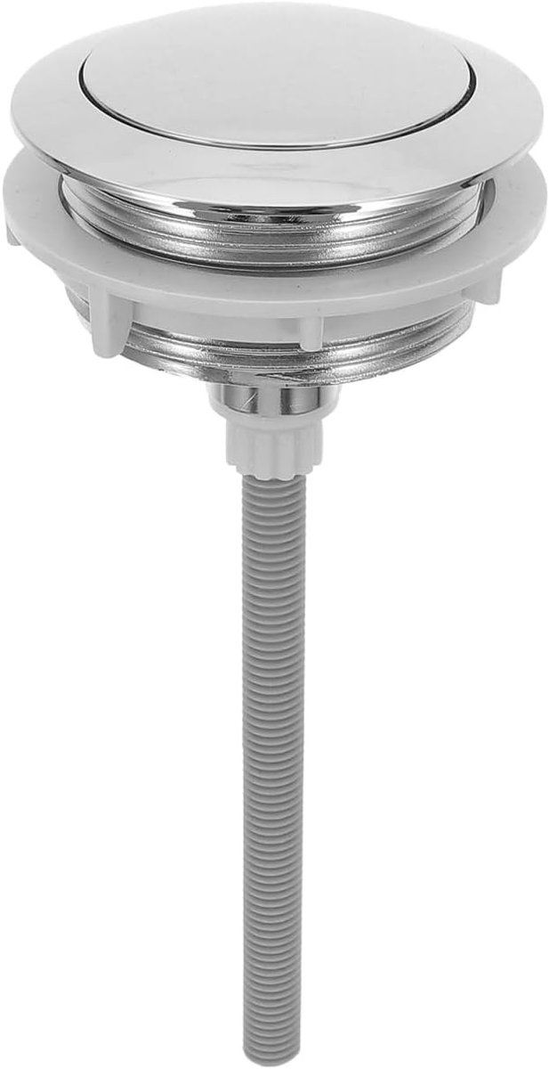 Toiletspoelknop Universele Vervangingsknop voor Waterreservoir met Enkele Drukknop - 15.5 * 6.3 * 6.3cm, Geschikt voor Diverse Toiletten, Eenvoudige Installatie, Duurzaam Ontwerp