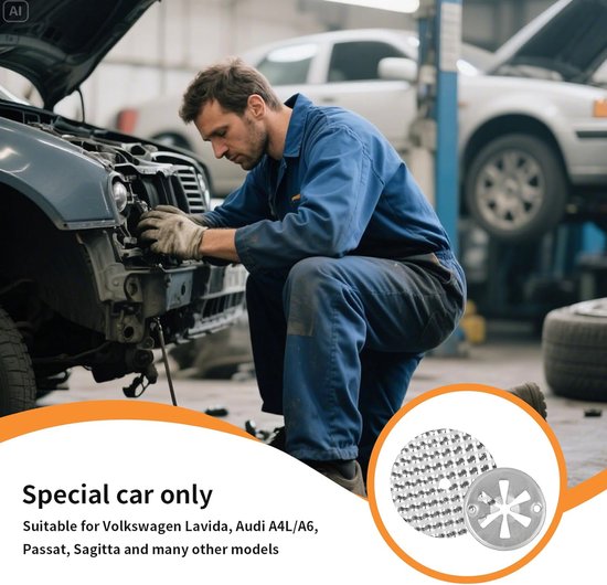 Hittebeschermplaat reparatieset - Klemschijven uitlaat - Auto onderdelen - Hoge druksterkte - 10 stuks - Zilver — afbeelding 4
