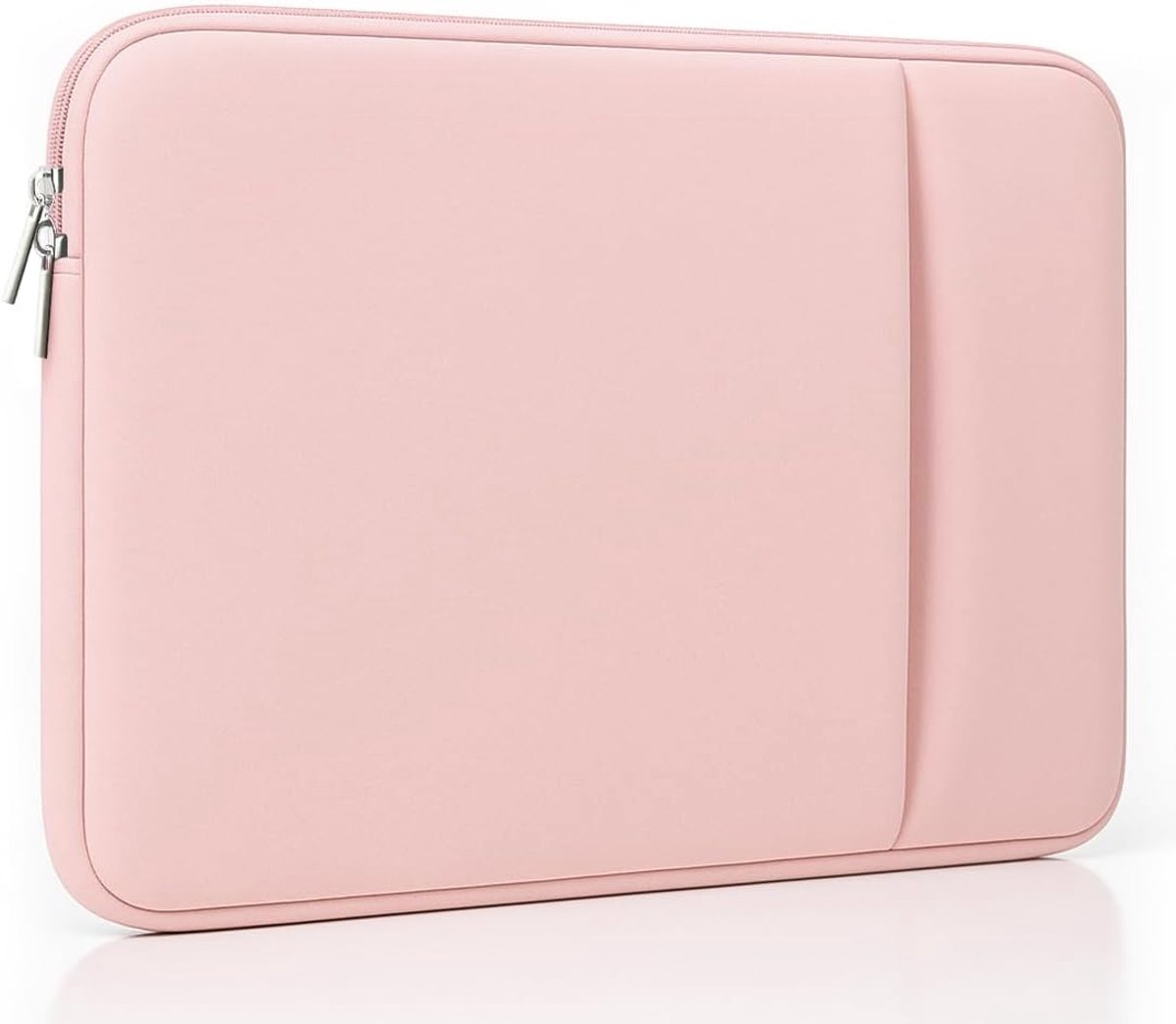 SnelShoppen - Laptophoes voor MacBook Neo 13 inch A3404 2026 A18 Pro - Luxe Tas met 2 Vakken en Verstevigde Bescherming in Blush Pink voor School, Wer