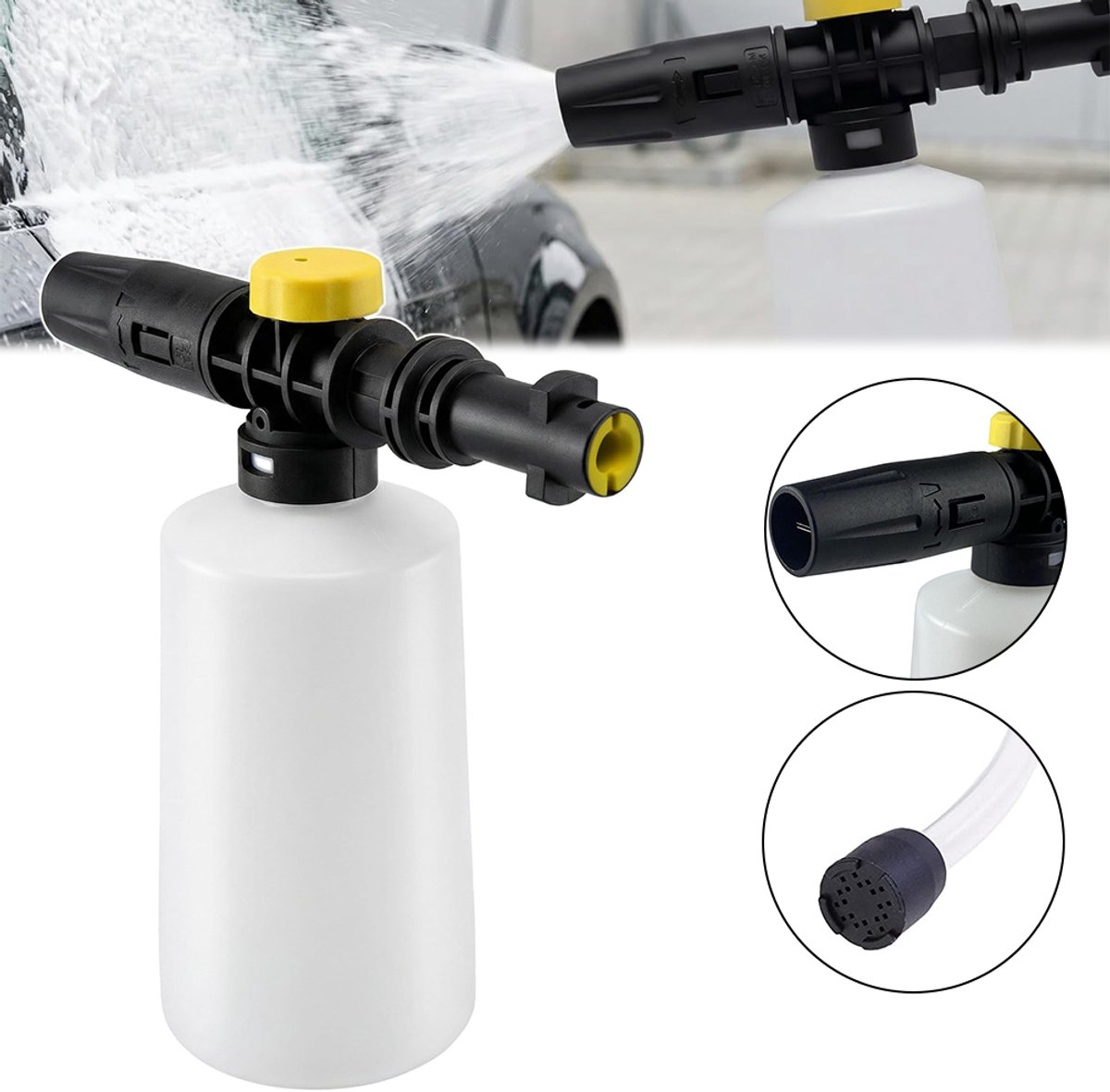 Hogedrukreiniger schuimsproeier - 750 ml hogedruk schuimspuitpistool en sproeiboom voor Karcher K2-K7 - Reinigingsaccessoires - Schuimpomp – foto 6