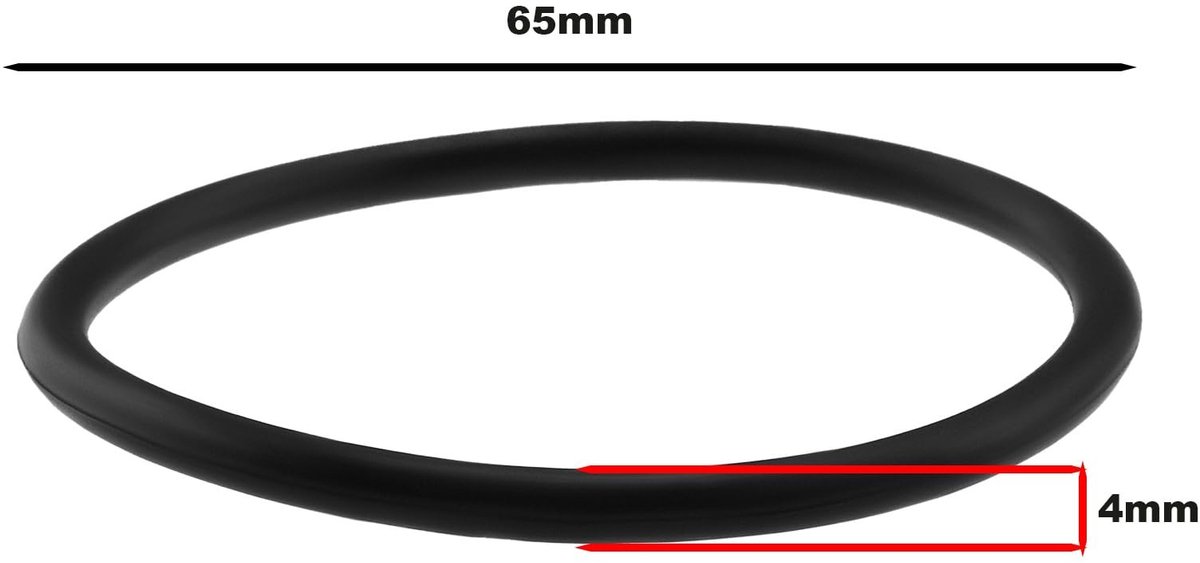 Dailygoods- O-ring 65mm x 4mm - 5 Stuks - Rubber - Vervangingsonderdeel - Compatibel met Paslode IM350 - Eenvoudige installatie - Pakking