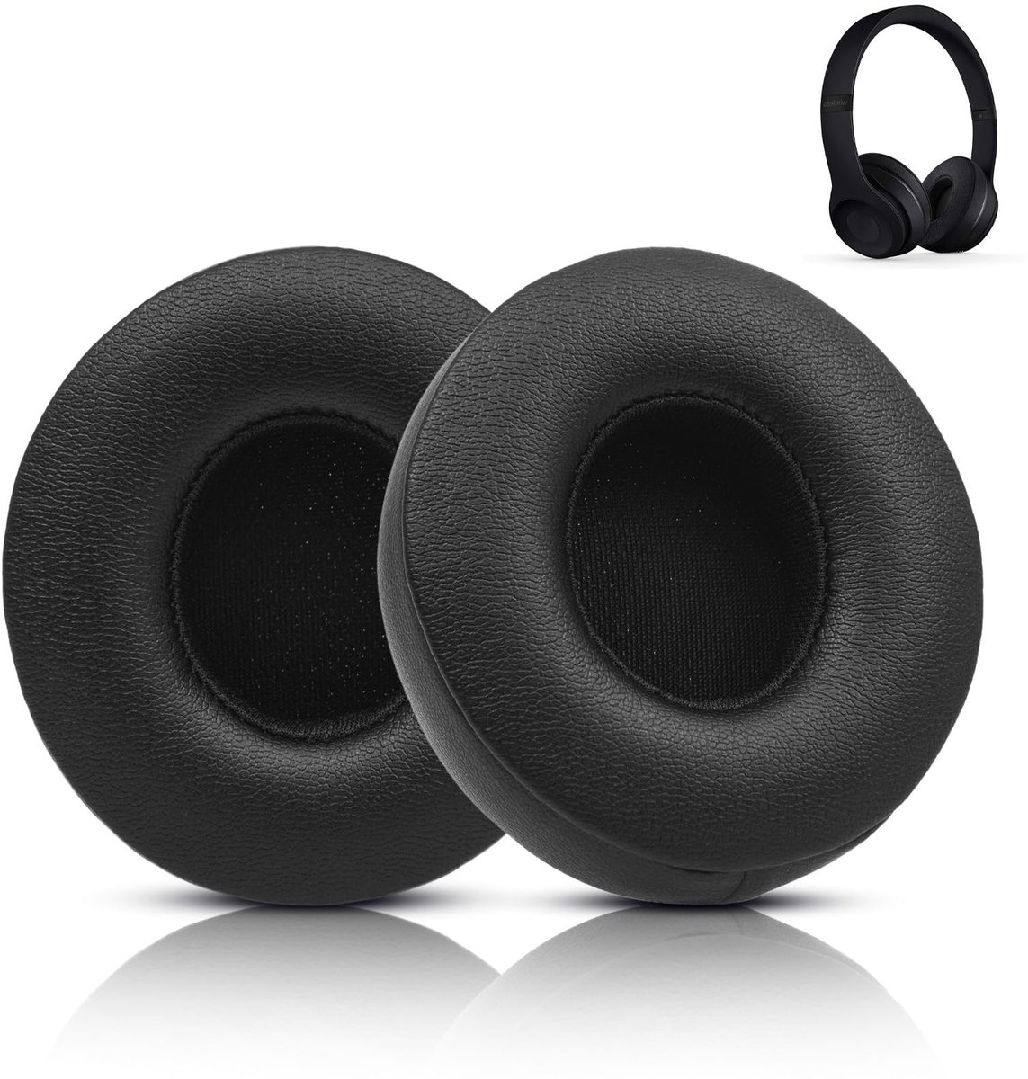 Dailygoods - Solo 2 & 3 Oorkussens Vervanging, Solo 3.0 Memory Foam Oorkussen Cover Compatibel met Beats Solo 2/3 Draadloze op Ear Hoofdtelefoon ALLEEN