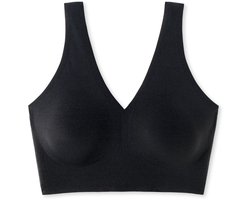 Schiesser Invisible Soft Bustier - uitneembare pads naadloos - Dames - Beha zwart