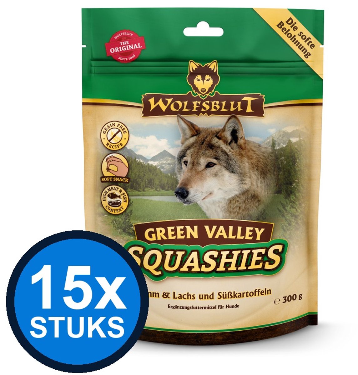 Wolfsblut Wolfsblut - Squashies Green Valley - Hondenvoer Droogvoer - 300 g