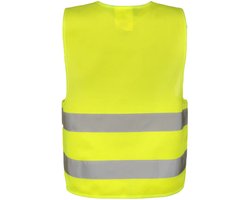 Korntex Kids´ Hi-Vis Safety Vest With Front Zipper Aalborg KX201 - Yellow - XS (3-6 Jahre)