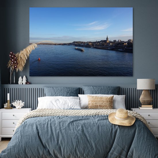 Pont Waal et l'horizon de Nimègue 180x120 cm XXL / Groot format!