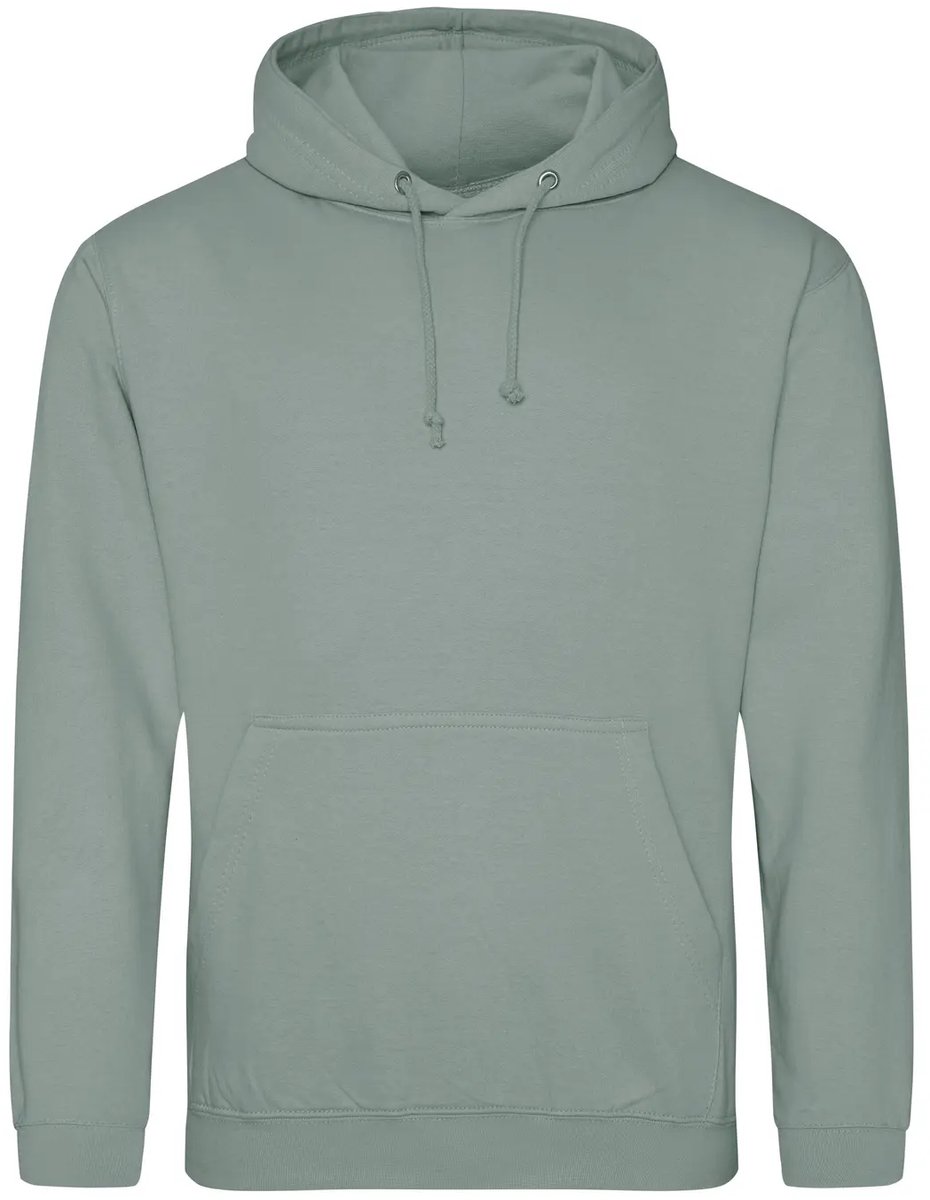 Just Hoods Varsity Zoodie JH053 Charcoal /Jet S Zwart