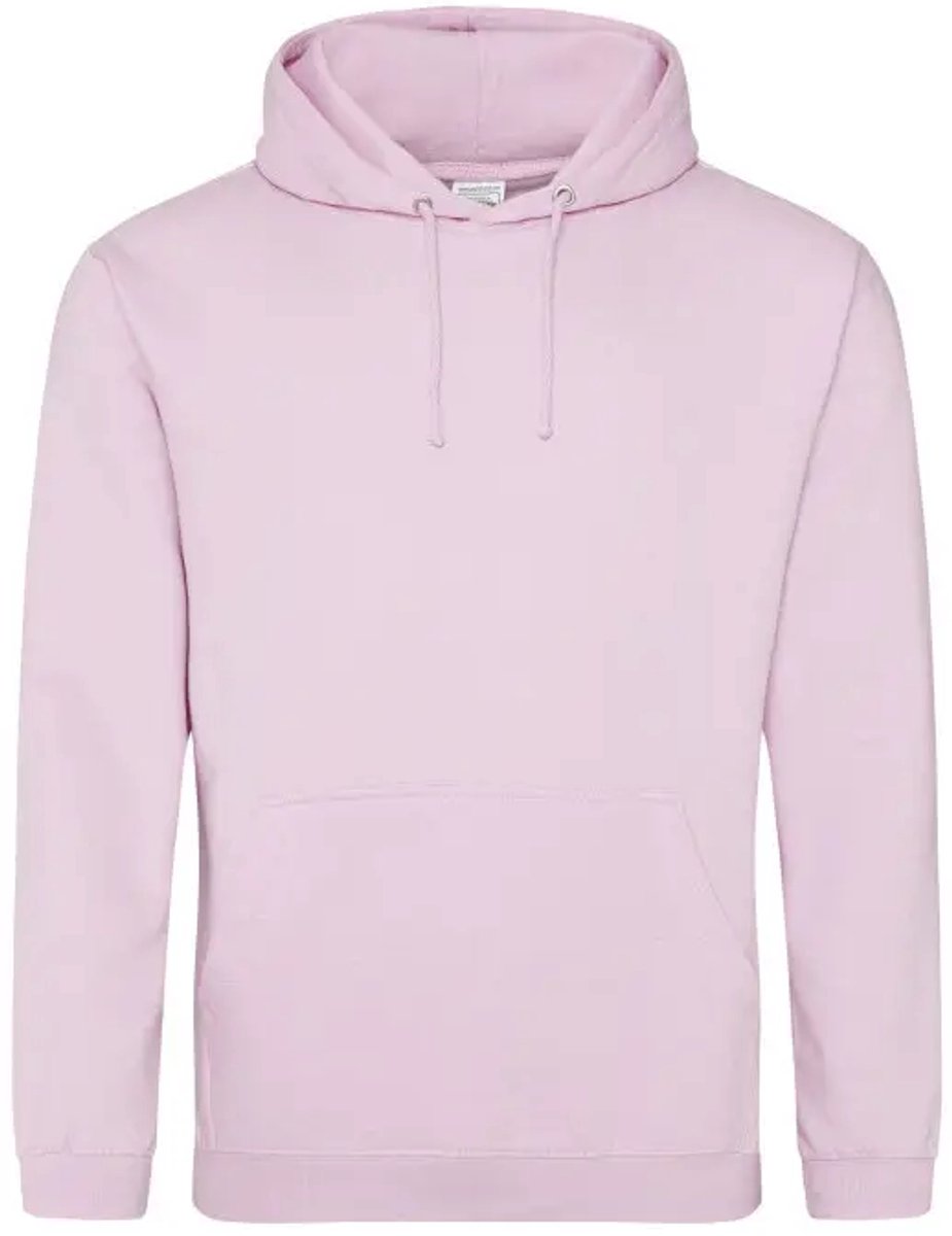 Just Hoods College Hoodie JH001 - BABY PINK - XL