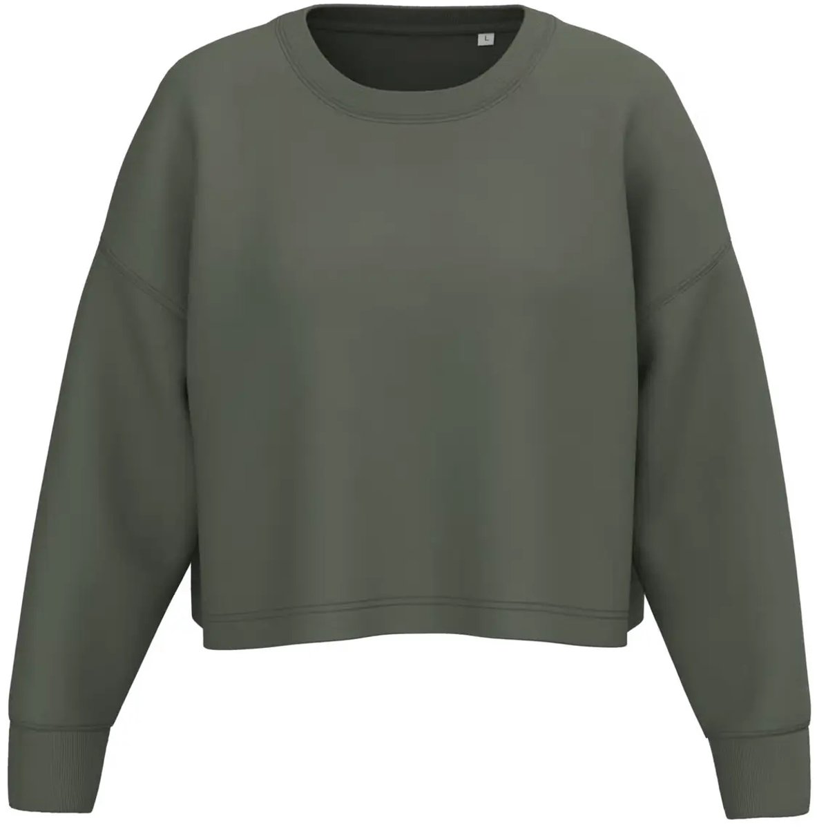 Dames cropped sweatshirt met ronde hals Proact