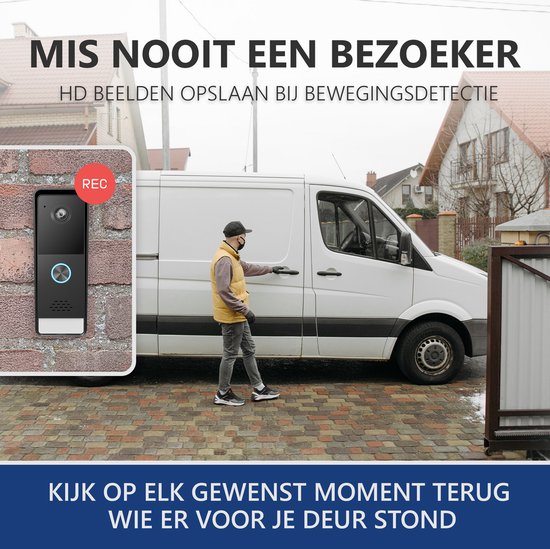 ELRO DV700 Video Deur Intercom - 1080P HD Camera - Opnamefunctie - 7 Inch Kleurenscherm van Elro — afbeelding 3
