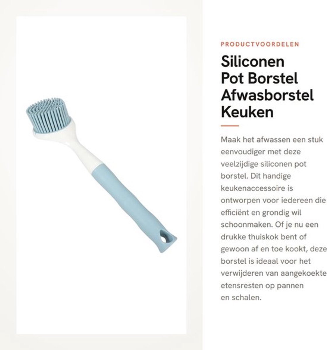 Afwasborstel met Handvat - Keukenborstel - Schrobborstel - Potborstel - Afwasborstel met Zeepdispenser - Praktisch en Handig