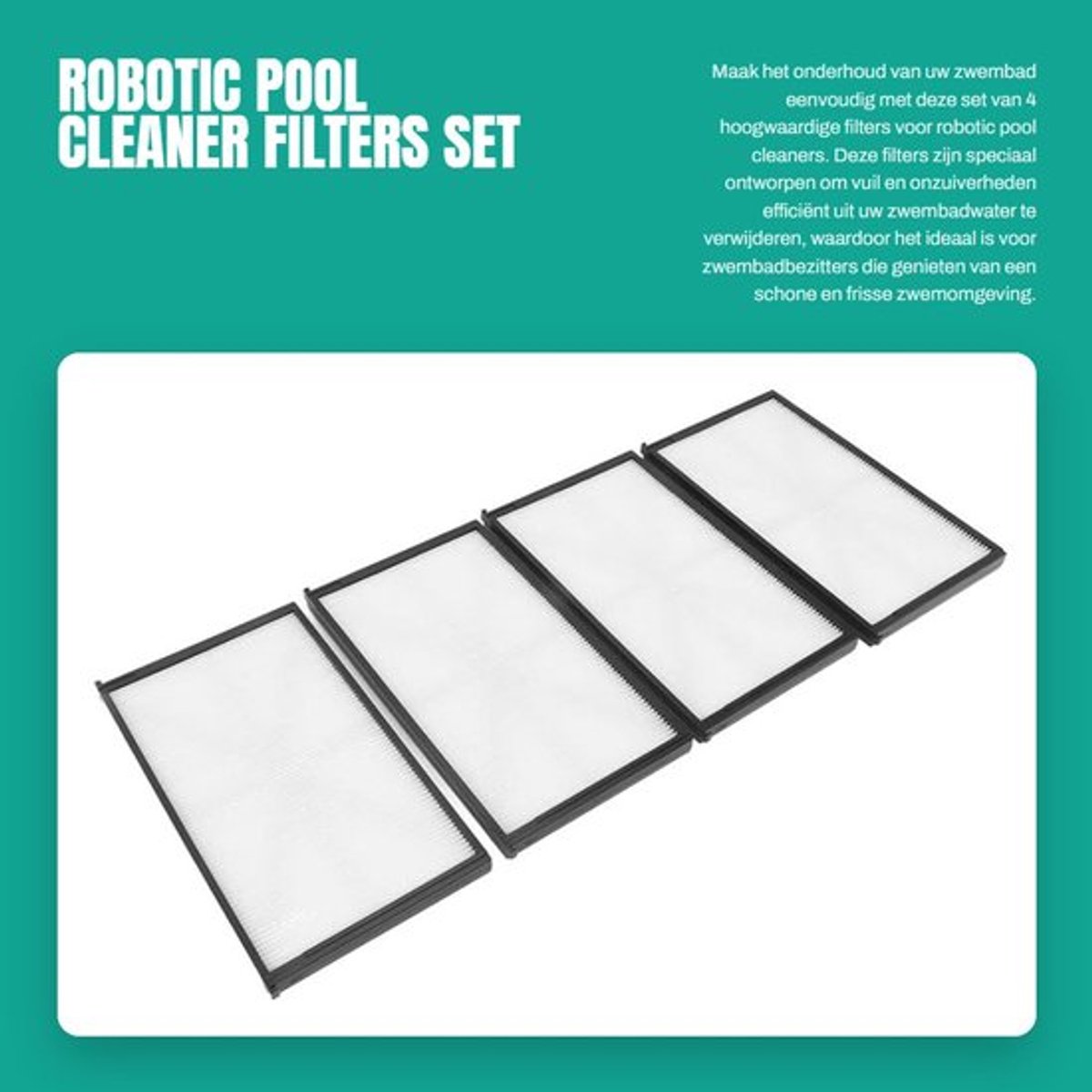 Pool Cleaner Filter - Robotic Filter - Zwembad Filter - Filter voor Vac Robot - Tuin Entertainment - Set van 4 Stuks - Zwembadfilter