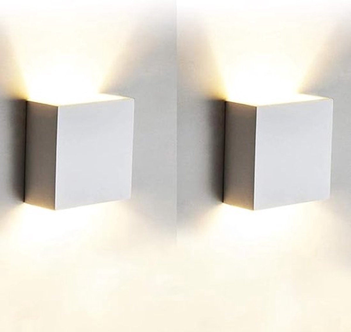 Moderne wandlamp voor binnen, 12W, 5 aluminium LED's, warm wit licht (3000K), geschikt voo