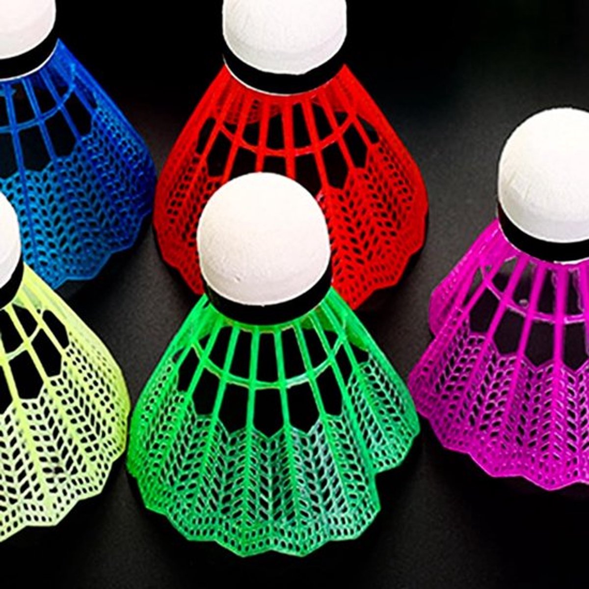 Badmintonshuttles met hoge duurzaamheid - Nylon - 12 stuks - Voor binnen/buiten - Stabiliteit - Goede vliegeigenschappen - Badmintonballen