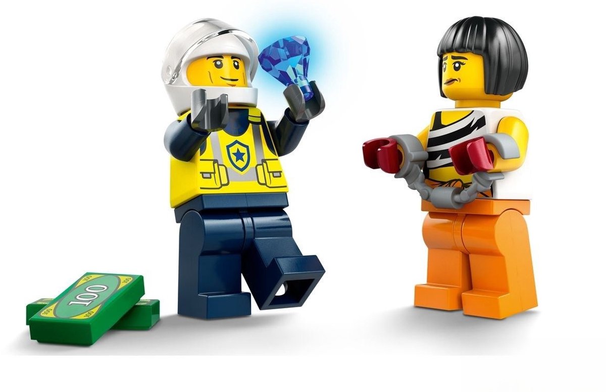LEGO 60415 City Politiewagen en snelle autoachtervolging Politie Auto Speelgoed Set — afbeelding 8