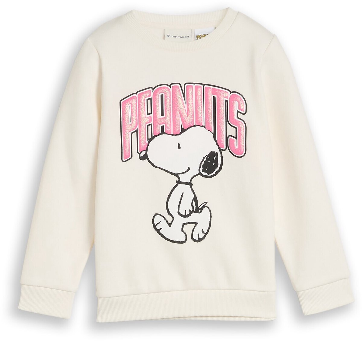 Tom Tailor - Sweatshirt met Snoopy-print - Maat 92/98 - Gardenia White