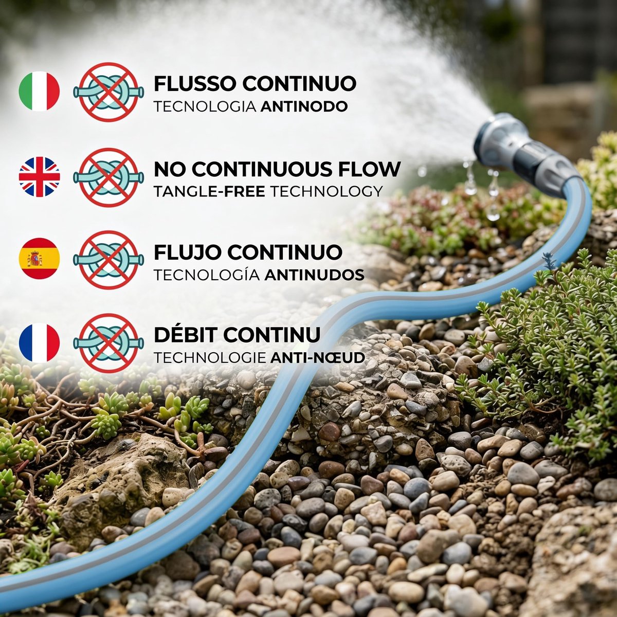 SnelShoppen - Magic Blue Tuinslang 10 Meters - Flexibele Water Irrigatie Slang voor Tuin, Landschap en Graszoden - Hoogwaardige Vormvaste Waterslang i