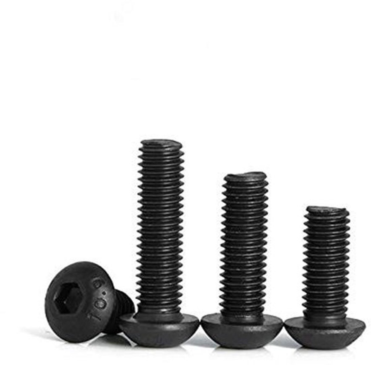 Schroeven 20 Stuks - Inbusschroeven Bolkop - Koolstofstaal Rang 10,9 - M4 x 6 mm - Corrosiebestendig - Volledig Schroefdraad