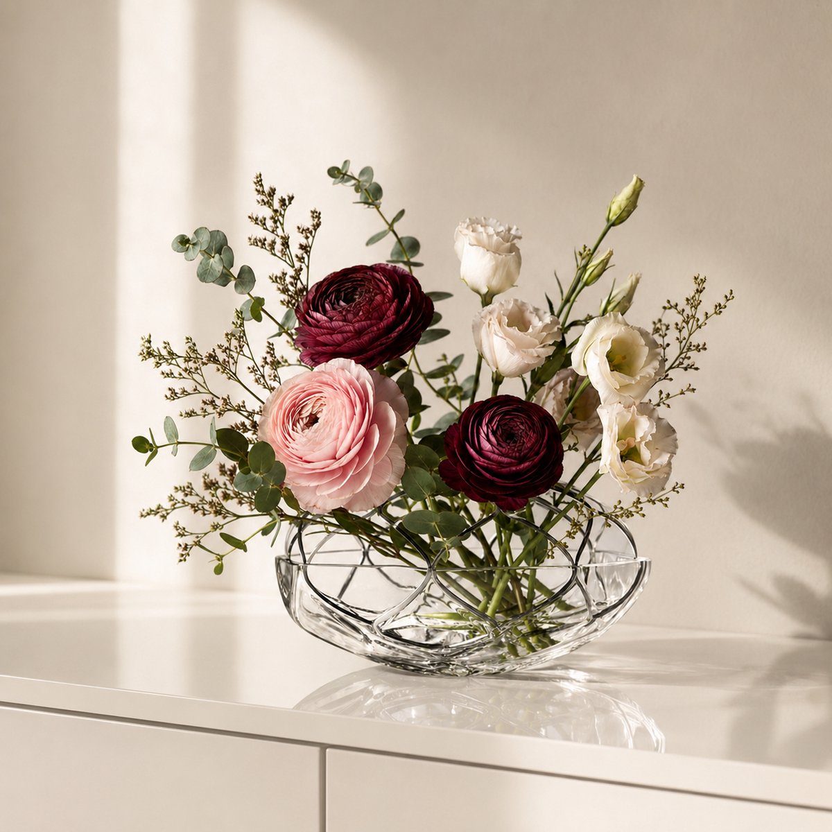 Orrefors Zweden Orrefors Kristal vaas Bloom helder
