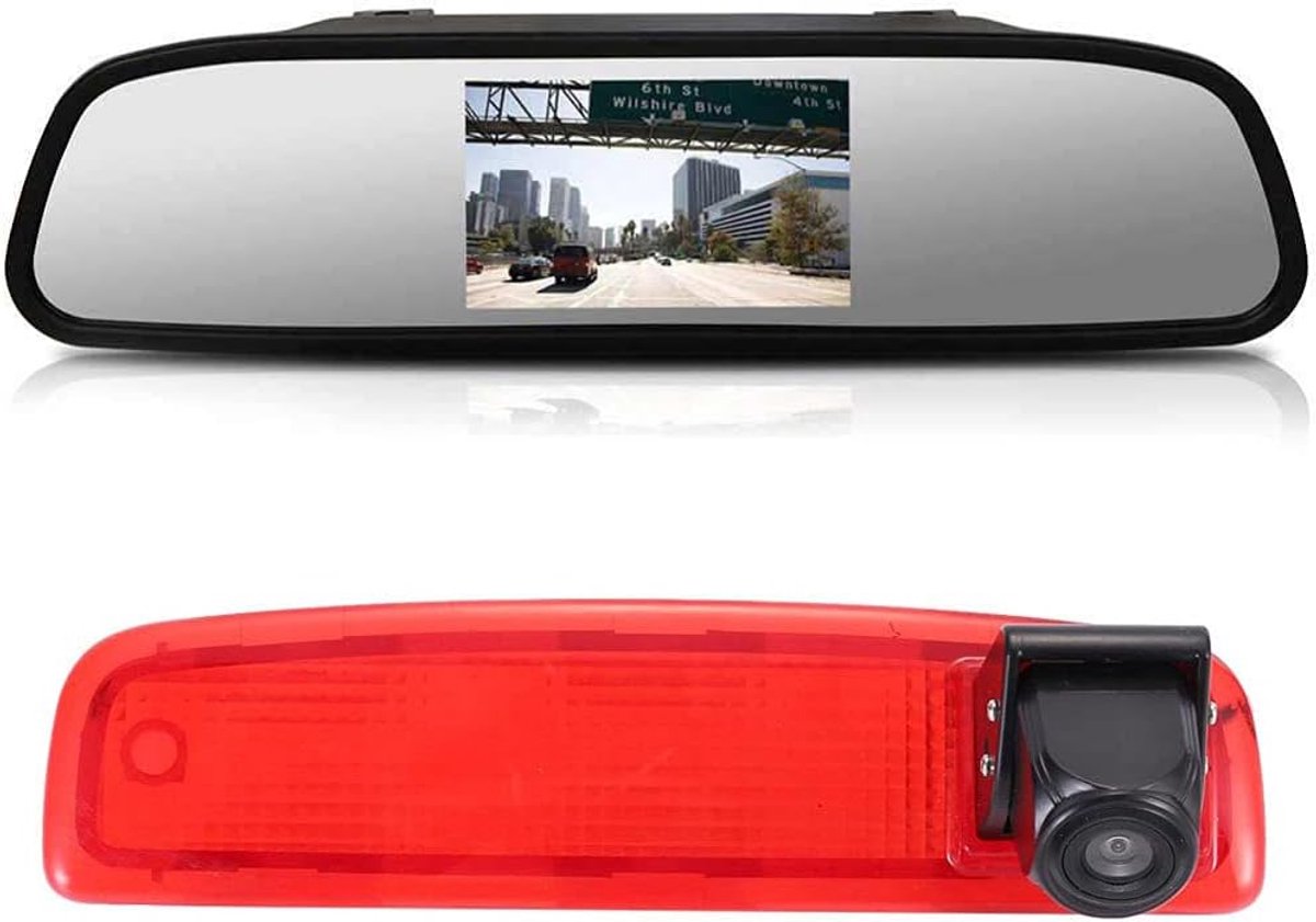 SnelShoppen - HD Achteruitrijcamera + 4.3 Inch Monitor Set voor Renault Dacia Dokker Logan MCV Express - Waterproof Nachtkijkfunctie - Parkeersysteem