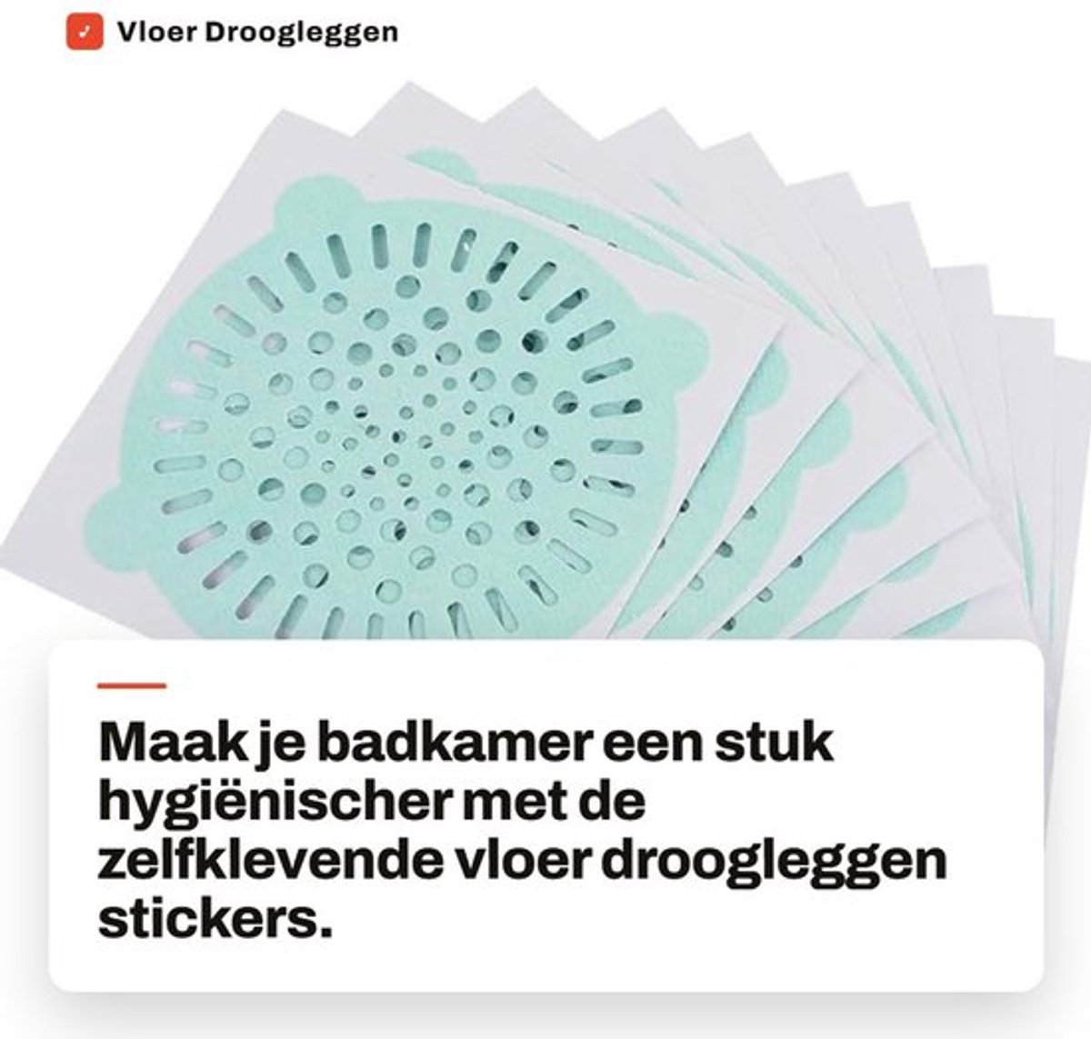 Droogleggen Sticker - Zelfklevend Ontwerp - Afvoer Filter - Wegwerpfilter - Niet-geweven Stof - Eenvoudig te Installeren - Afvoerfilter
