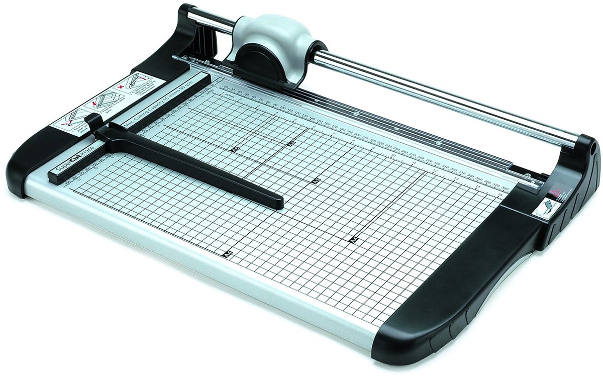 SnelShoppen - SuperCut Precisie Roterende Papier Trimmer - Professionele Snijmachine voor Papier, Foto's en Kaarten - Compact, Lichtgewicht en Gebruik