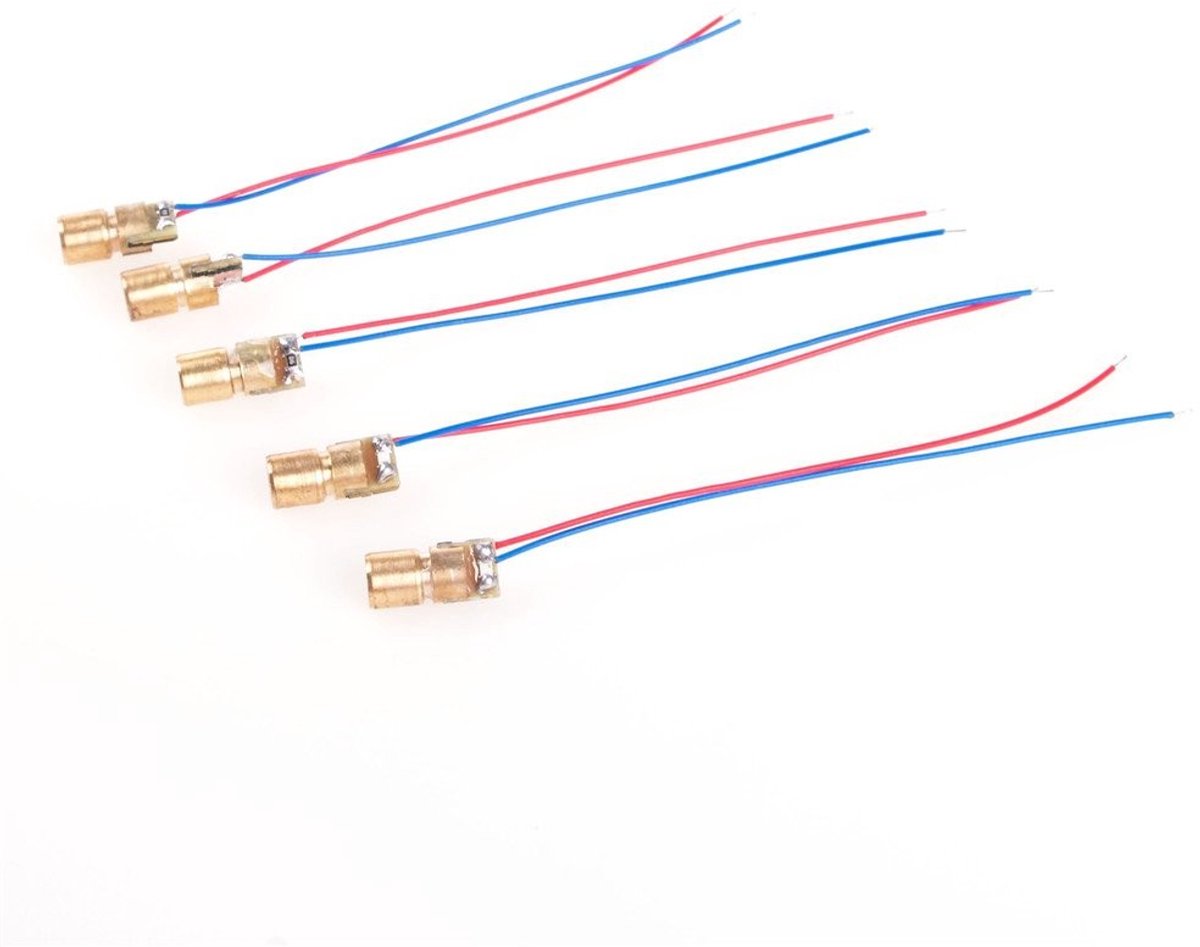 Mini Laser Dot Diode Module 650nm 5mW 5V voor Arduino en Raspberry Pi Prototyping en Projecten