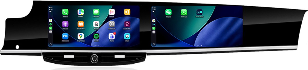 CarPlay autoradio geschikt voor Porsche Panamera | 2009 t/m 2015 | Cartronix CTX-113524L | 2009 2010 2011 2012 2013 2014 2015 | Dual-Screen | PCM 3.1 | 12.3 + 12.3 inch | Draadloos Apple CarPlay & Android Auto | 8GB + 128GB | Bluetooth & Wifi