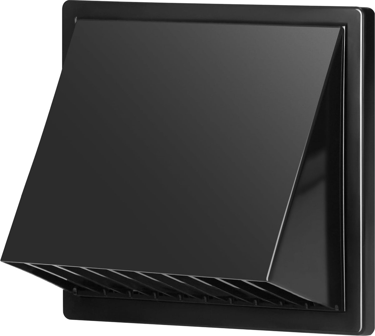SnelShoppen - Ventilatie Rooster Met Kap Voor Externe Mechanische Ventilatie - ABS Materiaal - Ø125mm - Graafietkleur - Energiezuinig & Tochtbeschermi