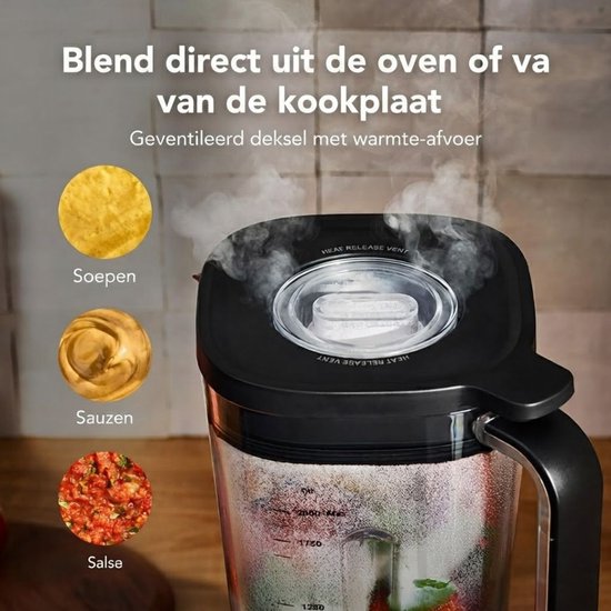 JCP® Blender - Krachtige Blender - Smoothieblender - Wit - 30cm x 26cm x 42cm van Jcp — afbeelding 4