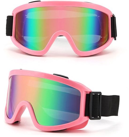 Skibril anti-condens - Verstelbaar - UV-bescherming - Skibril voor heren/dames - Skibril voor brildragers - Robuust ontwerp - Snowboardbril